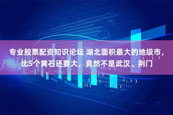 专业股票配资知识论坛 湖北面积最大的地级市，比5个黄石还要大，竟然不是武汉、荆门